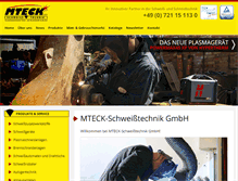 Tablet Screenshot of mteck-gmbh.de